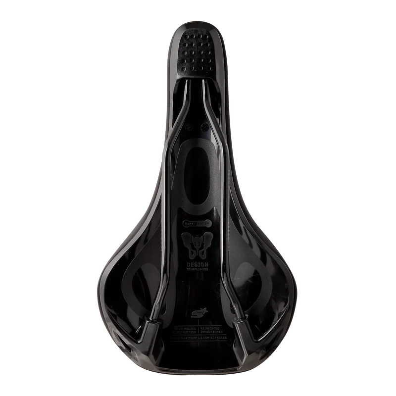 Selle SPANK OOZY 220 144mm Rails CrN/Ti Noir