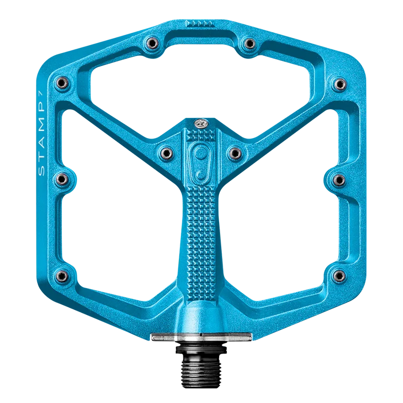 Pédales Plates CRANKBROTHERS STAMP 7 Large Bleu