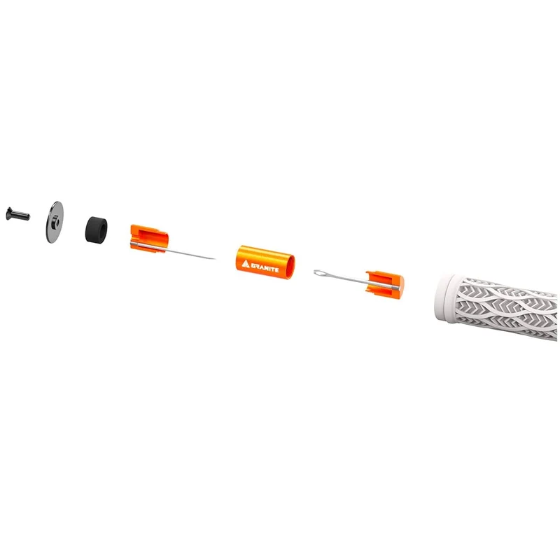 Kit de Réparation Tubeless Intégré au Cintre GRANITE DESIGN CNC + 4 Mèches Noir