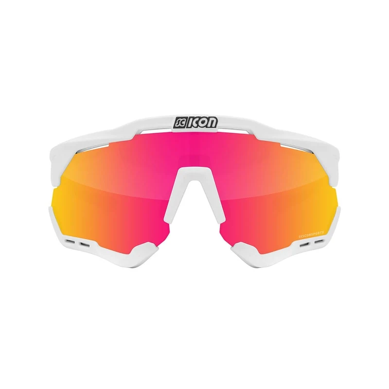 Lunettes SCICON AEROSHADE XL Blanc Iridium Rouge