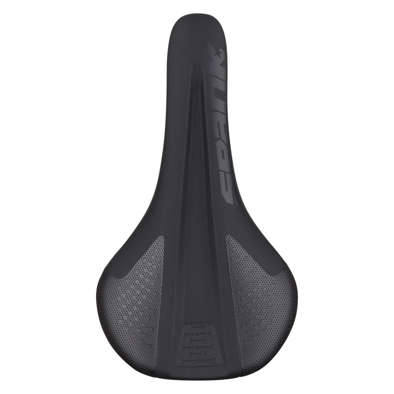 Selle SPANK SPIKE 160 Cuir Rails CrMo Gris