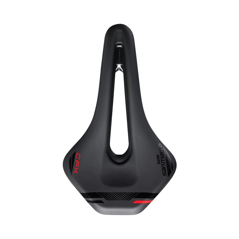 Selle SAN MARCO GROUND SHORT OPEN-FIT CARBON FX 155mm Noir