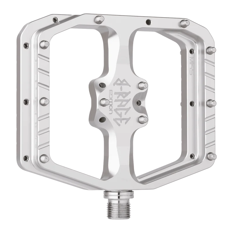 Pédales Plates BURGTEC PENTHOUSE FLAT MK5 B-RAGE EDITION Argent