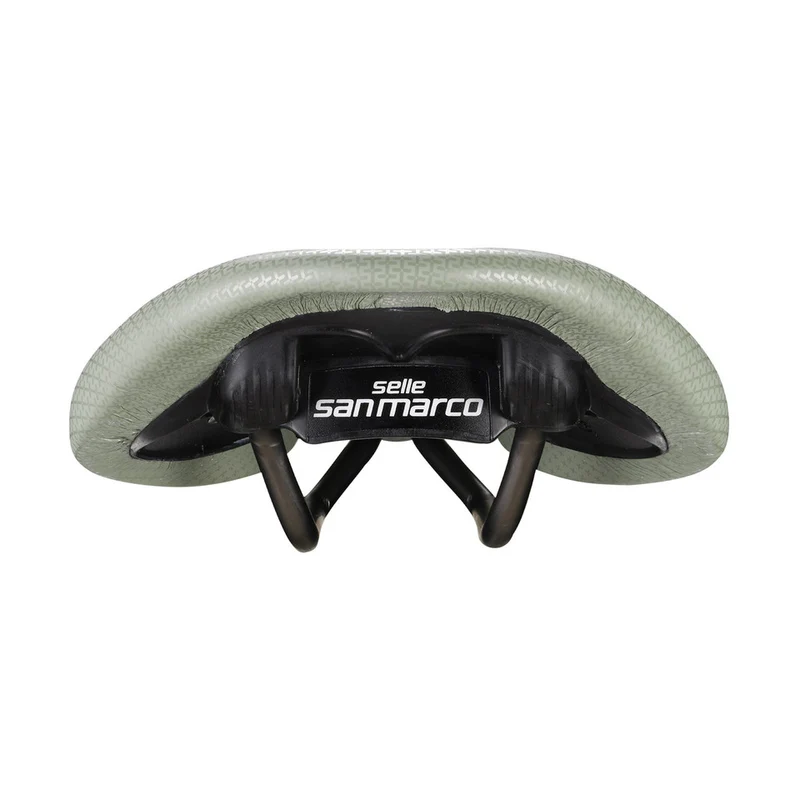 Selle SAN MARCO ALLROAD SUPERCONFORT OPEN-FIT RACING L3 Largeur 146mm Rails Acier Xsilite Vert Sauge