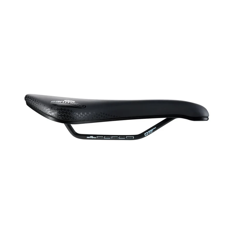 Selle SAN MARCO ASPIDE SHORT COMFORT OPEN-FIT DYNAMIC L3 Largeur 155mm Rails Manganèse
