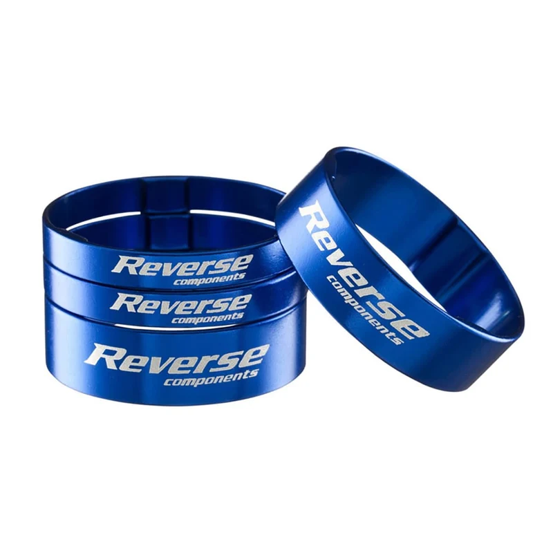 Kit Entretoises de Direction REVERSE COMPONENTS Aluminium Ultra-Light 1"1/8 Bleu