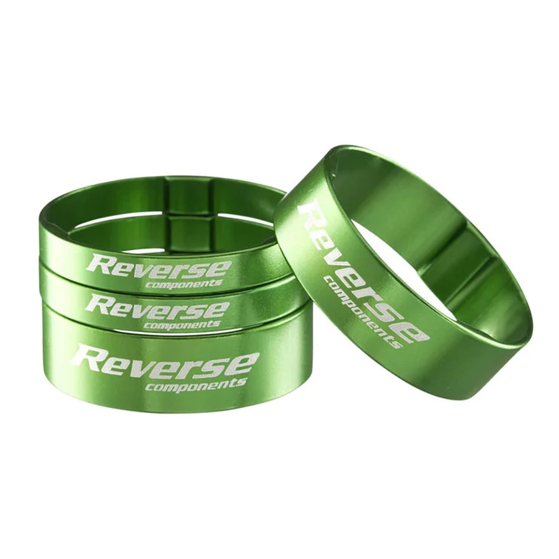 Kit Entretoises de Direction REVERSE COMPONENTS Aluminium Ultra-Light 1"1/8 Vert
