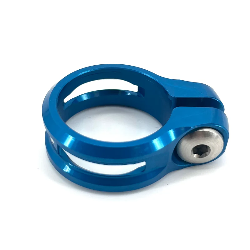 Collier de Selle HOPE Serrage Ecrou Bleu