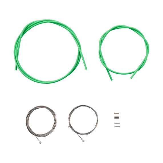 Kit de Câbles et Gaines de Frein SHIMANO PTFE Vert