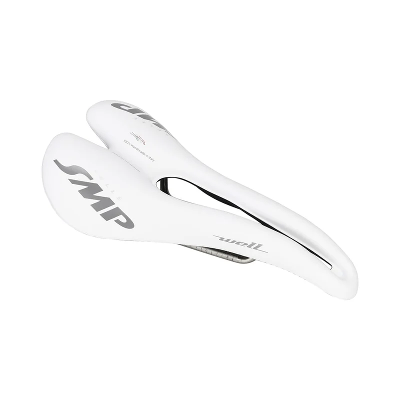 Selle SMP WELL Largeur 144mm Rails Acier Blanc