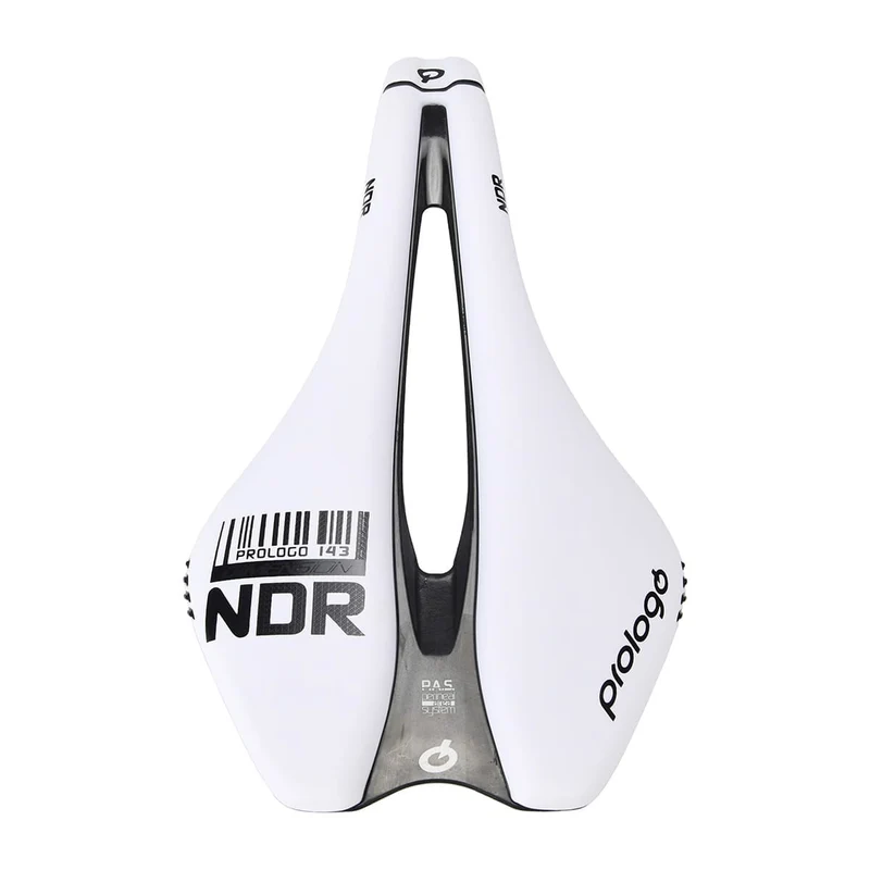 Selle PROLOGO DIMENSION NDR 143 mm Rails TiroX Blanc