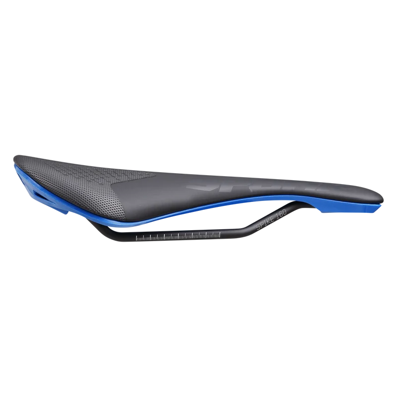 Selle SPANK SPIKE 160 Cuir Rails CrMo Bleu