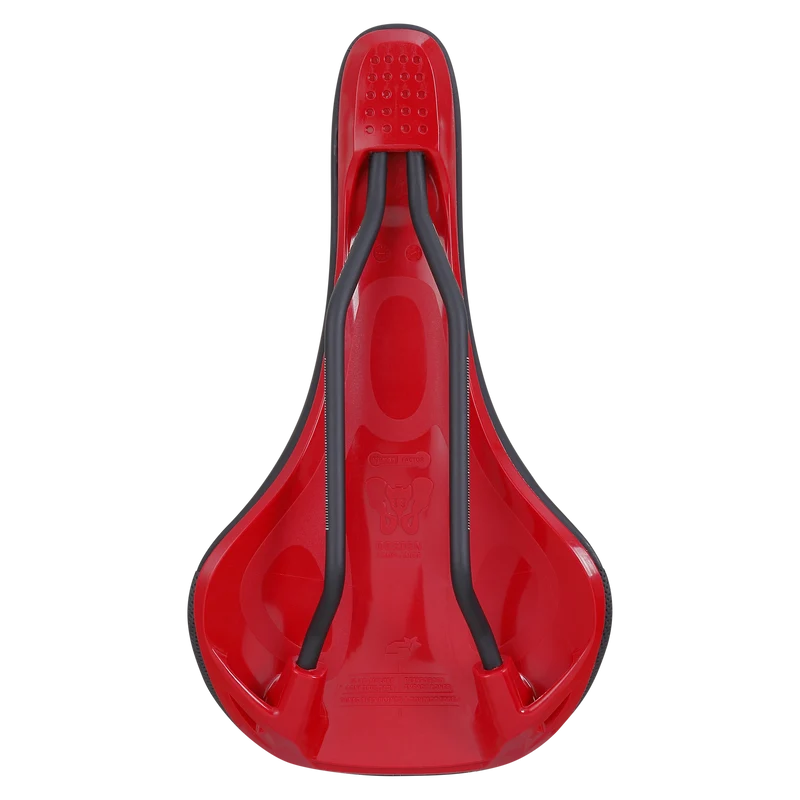 Selle SPANK OOZY 280 144mm Rails CrMo Rouge