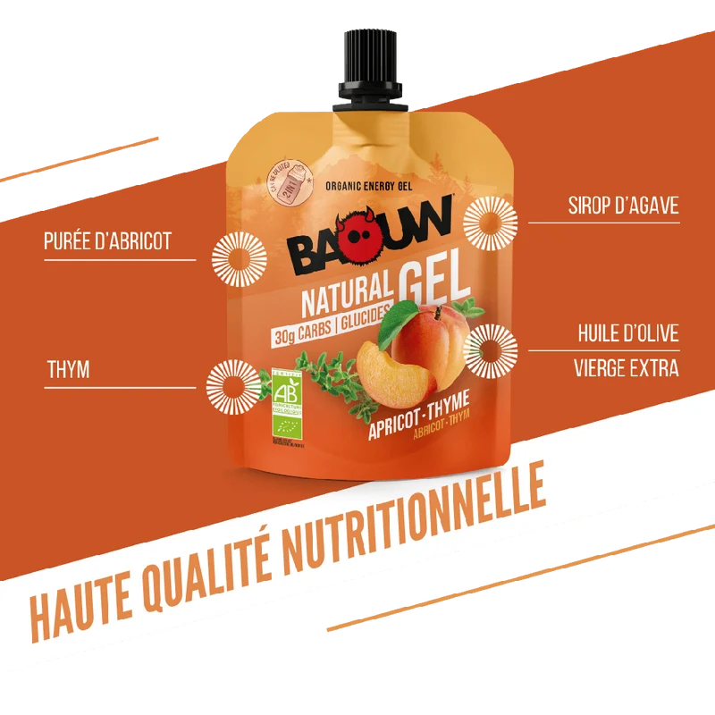 Gel Énergétique BAOUW BIO Abricot-Thym (85g)