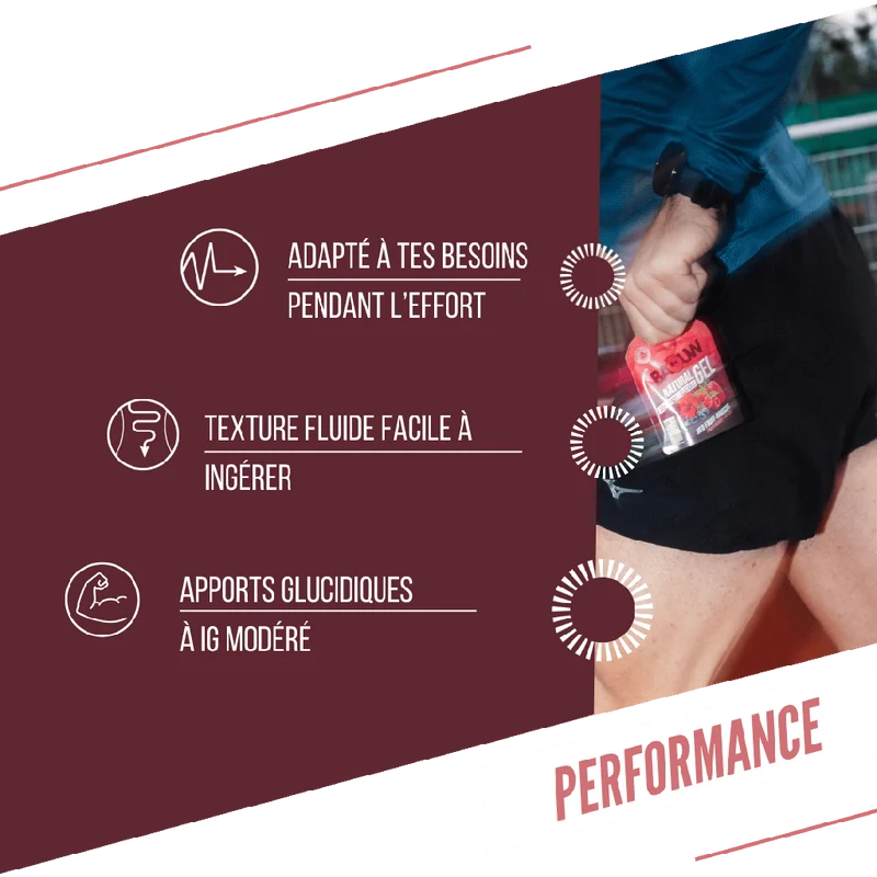 Gel Énergétique BAOUW BIO Fruits Rouges-Hibiscus (85g)