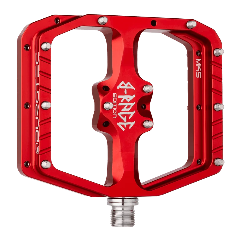 Pédales Plates BURGTEC PENTHOUSE FLAT MK5 B-RAGE EDITION Rouge