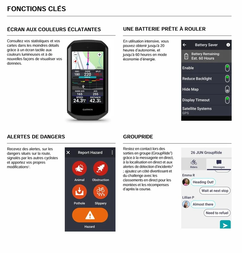 GPS GARMIN EDGE 1050 BUNDLE