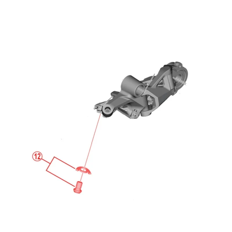 Vis et Entretoise de Fixation de Câble pour Dérailleur Arrière 12V SHIMANO XT RD-M8100