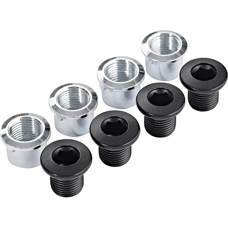 Kit Vis et Ecrous de Plateau Extérieur pour Pédalier Triple SHIMANO DEORE FC-M6000 Noir (x4)