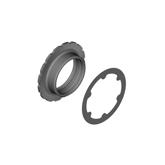 Ecrou et Rondelle de Fixation Plateau de Pédalier 12V SHIMANO XT FC-M8100 Noir