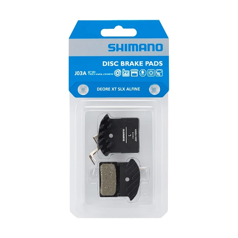 Plaquettes Organiques Ventilées SHIMANO J03A 2 Pistons XTR / XT / SLX / DEORE