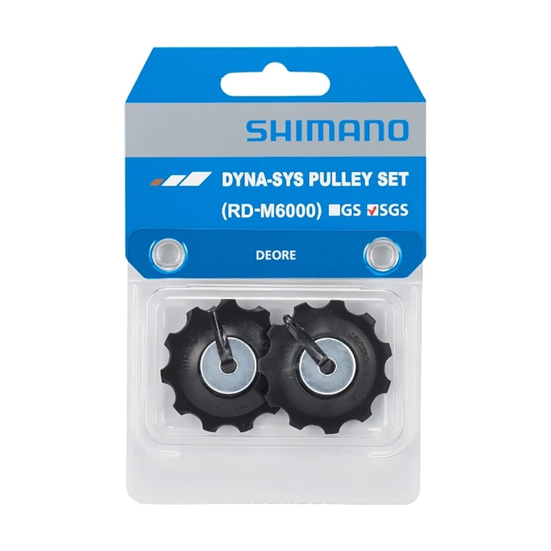 Galets de Dérailleur Arrière 10V SHIMANO DEORE M6000 pour Chape Longue Noir