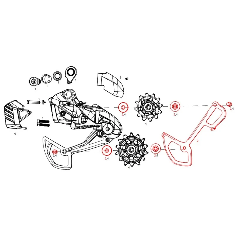 Chape Interne SRAM SX/NX Eagle/ GX Eagle AXS