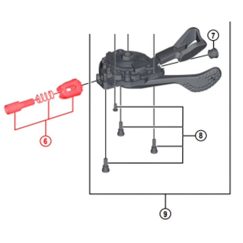 Barillet de Réglage de Tension pour Commandes de Vitesse SHIMANO SL-M8000 / M7000 / M6000 #Y03K98030