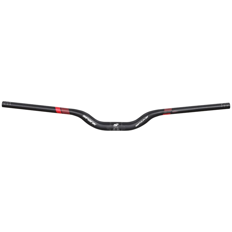 Cintre SPANK SPIKE 800 VIBROCORE Rise 50 mm 31.8/800 mm Noir / Rouge
