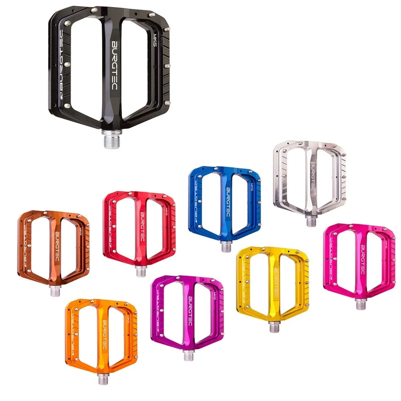 Pédales Plates BURGTEC PENTHOUSE FLAT MK5 Axe Acier Orange