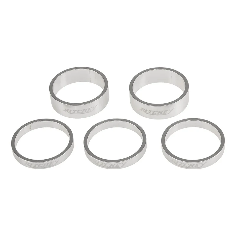Lot d'Entretoises de Direction RITCHEY CLASSIC 1''1/8 Aluminium Argent