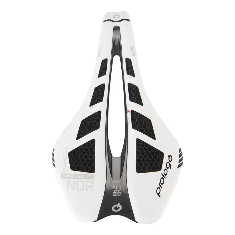 Selle PROLOGO DIMENSION NDR CPC Rails TiroX Blanche