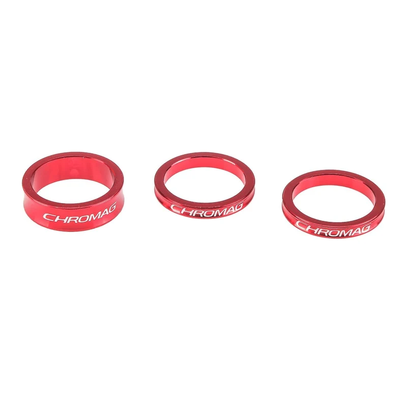 Kit Entretoises de Direction CHROMAG 1"1/8 Rouge