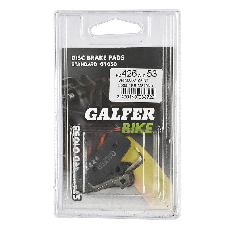 Plaquettes Semi-Métalliques GALFER PERFORMANCE Shimano D01S Saint BR-M810 / Zee BR-M640 / XTR M9120 / XT M8120 / SLX M7120 / Deore