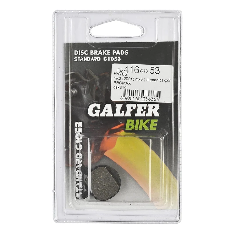 Plaquettes Semi-Métalliques GALFER PERFORMANCE Hayes MX-2 (2004) / MX-3 Mec / MX-4 / MX-5 / GX-2 / Sole