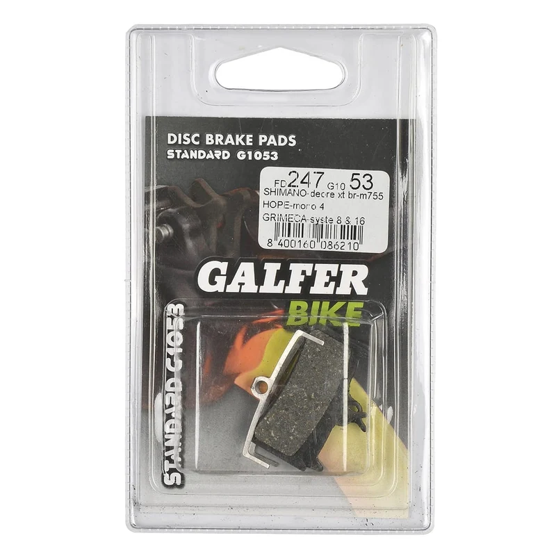 Plaquettes Semi-Métalliques GALFER PERFORMANCE Shimano XT 755 / Grimeca