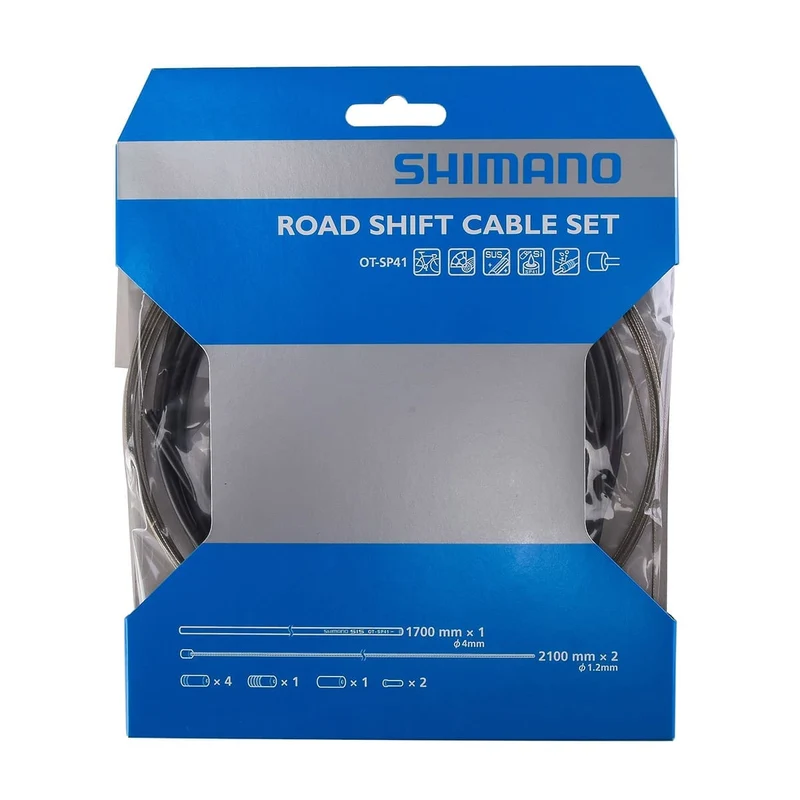 Kit de Câble et Gaine de Dérailleur SHIMANO SP41 Inox