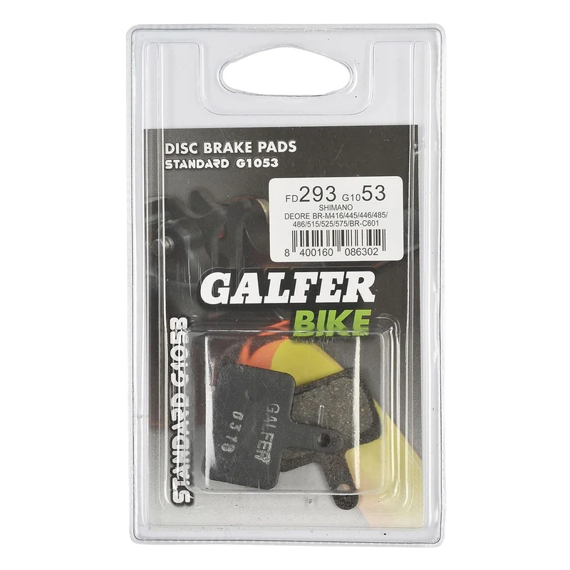Plaquettes Semi-Métalliques GALFER PERFORMANCE Shimano B01S Deore Tektro