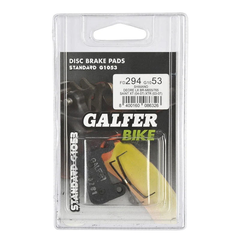 Plaquettes Semi-Métalliques GALFER PERFORMANCE Shimano A01S-M06 Saint / XTR / XT / SLX / LX