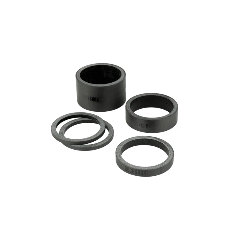 Kit Entretoises de Direction ROCKSHOX UD Carbone 1"1/8 Noir