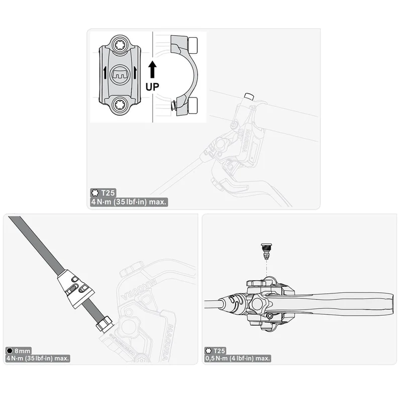 Frein Avant ou Arrière MAGURA MT4 FLATMOUNT Noir