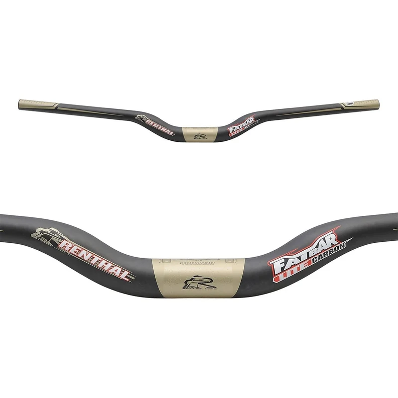 Cintre RENTHAL FATBAR LITE Carbone Rise 40mm 760mm Noir