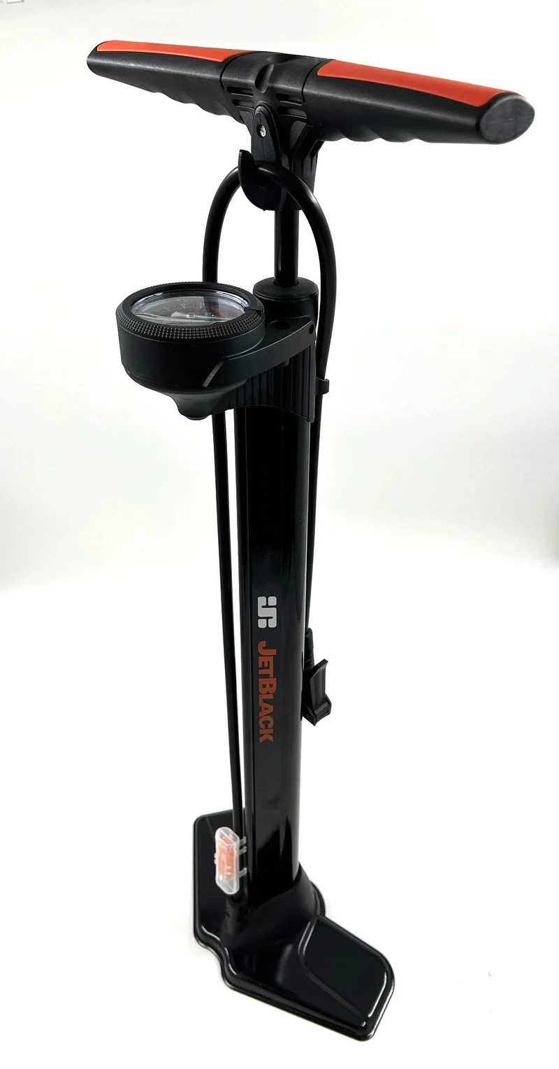 JetBlack Good Fella Top Mounted Gauge Steel Floor Pump With Smart Head