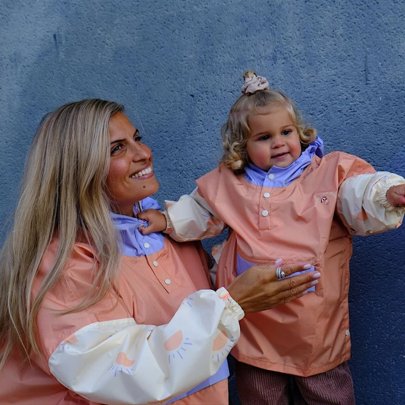 Poncho de pluie Poule Party adulte ou enfant Sunrise