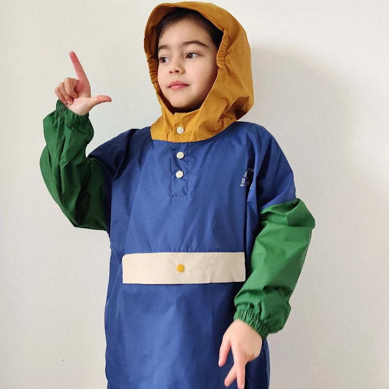 Poncho de pluie Poule Party adulte ou enfant Ash Blue