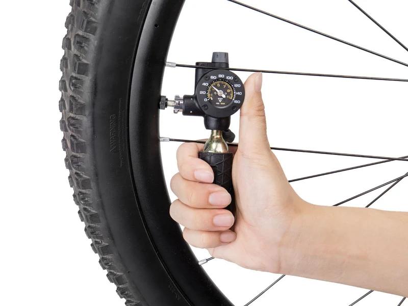 Topeak Airbooster G2 CO2 inflator and tyre gauge