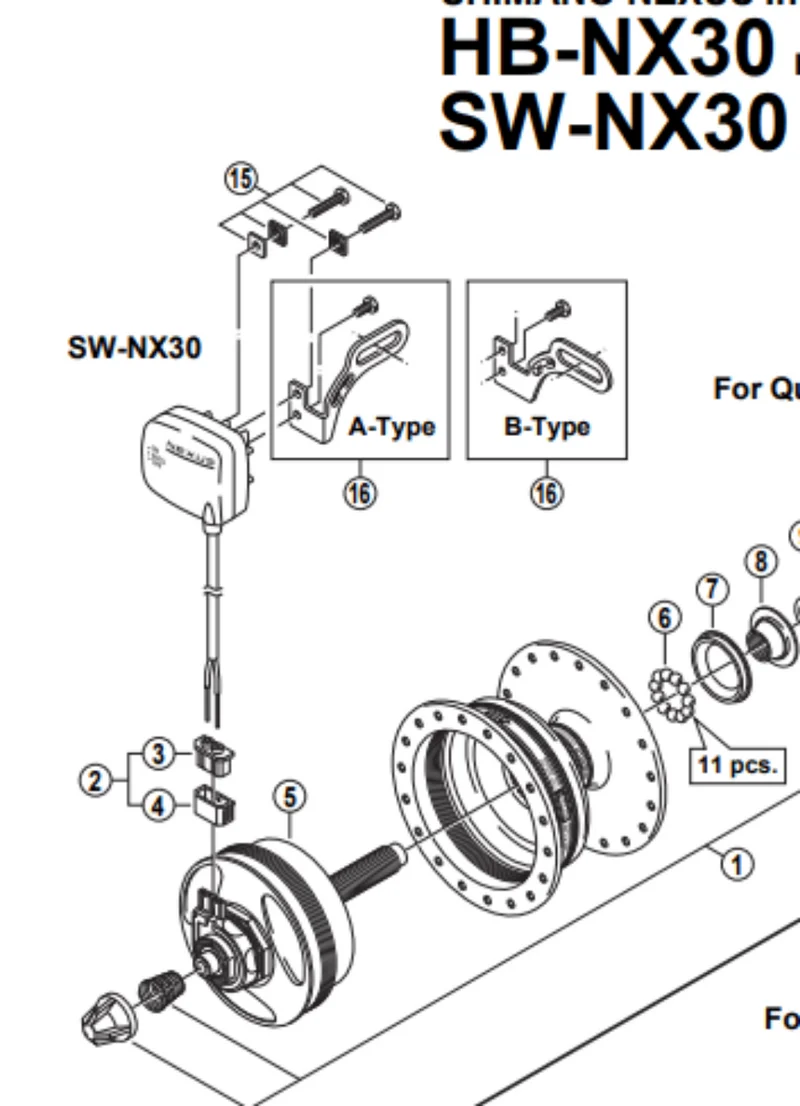 Shimano Connector Cap and Cover - HB - NX30