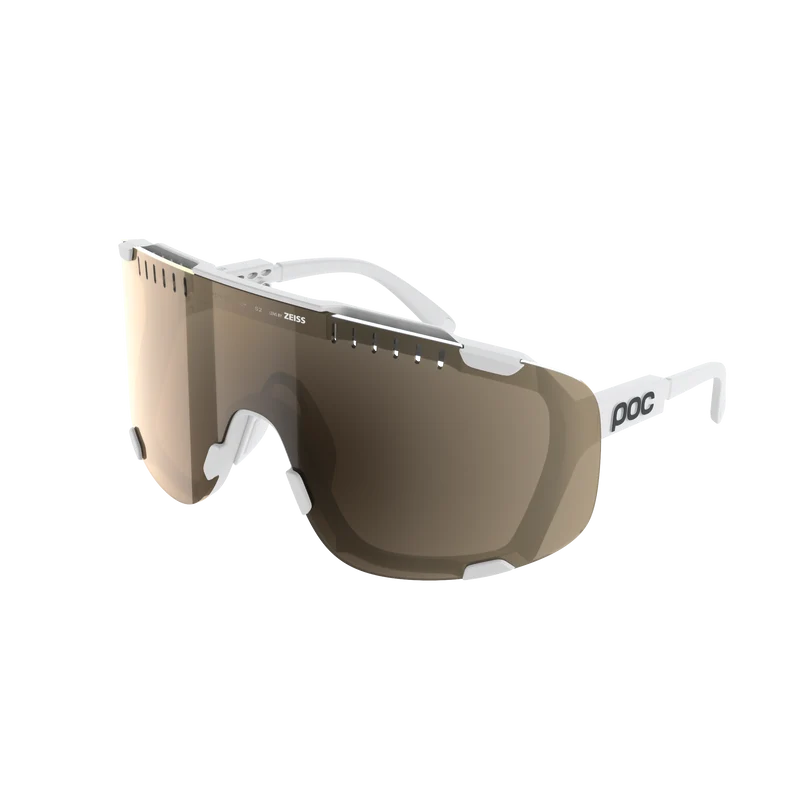 Lunettes POC DEVOUR WF + Blanc Verre Clarity Trail Partly Sunny Silver