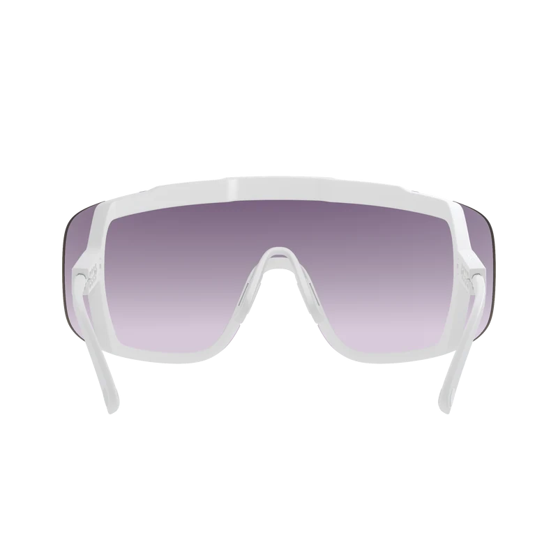 Lunettes POC DEVOUR WF+ Blanc Verre Clarity Road Sunny Silver