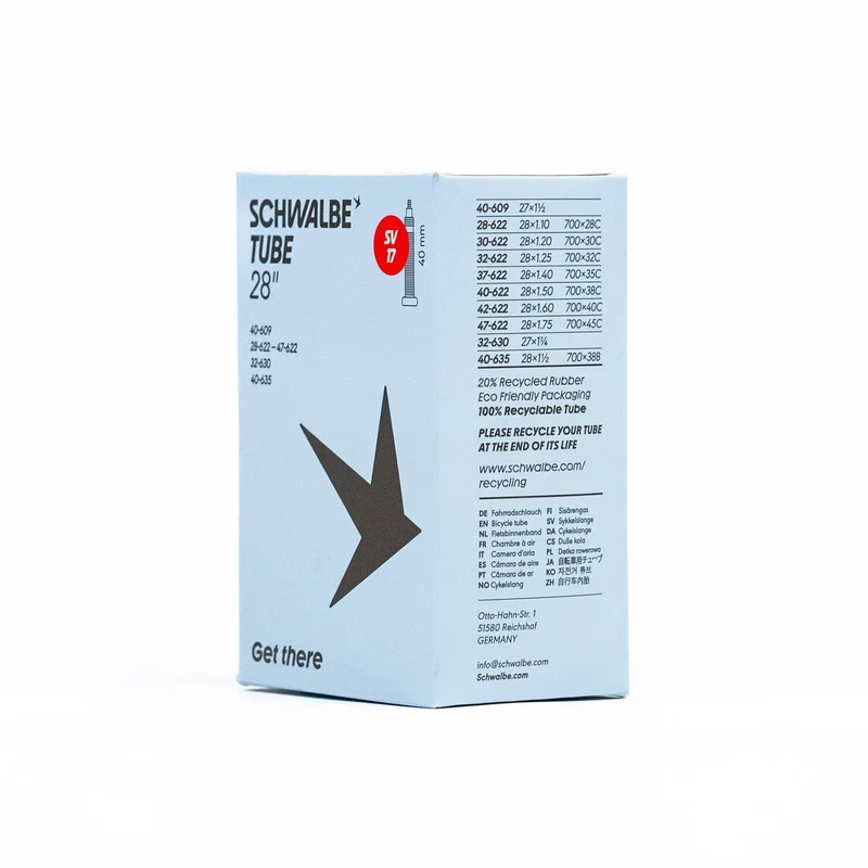 Chambre à air vélo Schwalbe 700 / 28 / 29 pouces